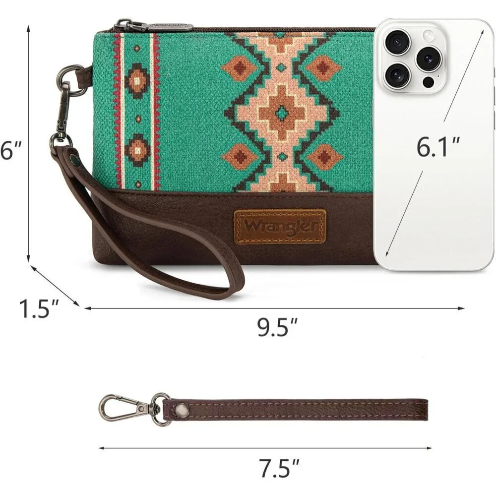 Wristlet Wallet PU Leather Large Capacity Clutch Purse for Travel Gift